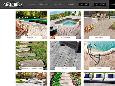 Techo-Bloc website